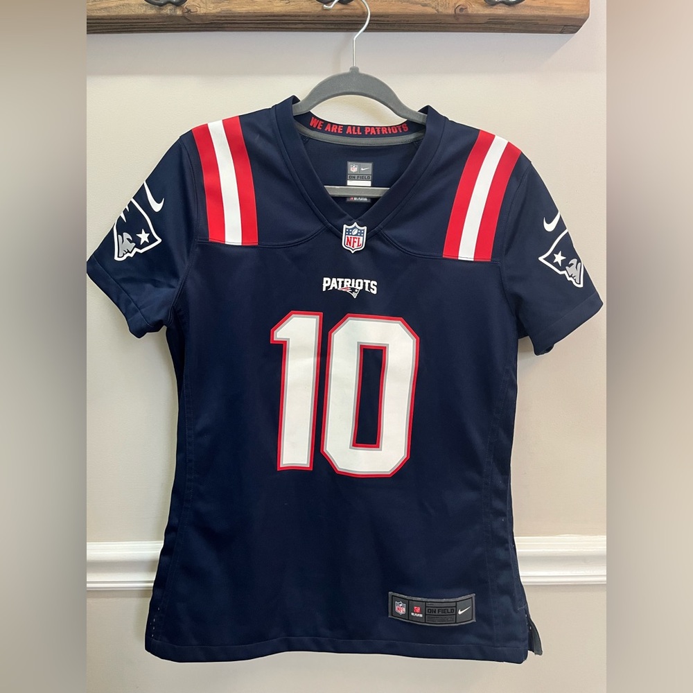 Navy Blue Women’s M Patriots Jersey #10 Mac Jones